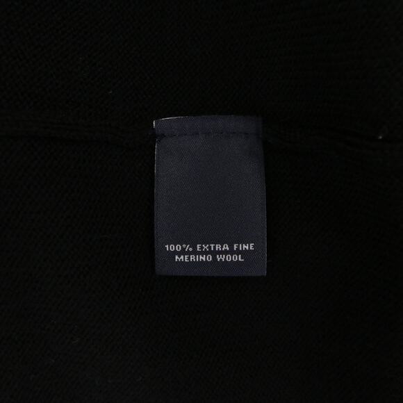 Hart Schaffner Marx Sweater Vest Black Extra Fine Merino Wool V Neck 2X Tall NWT - Picture 9 of 11